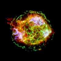 仙后座A的3色X射线像 仙后座A的3色X射线像